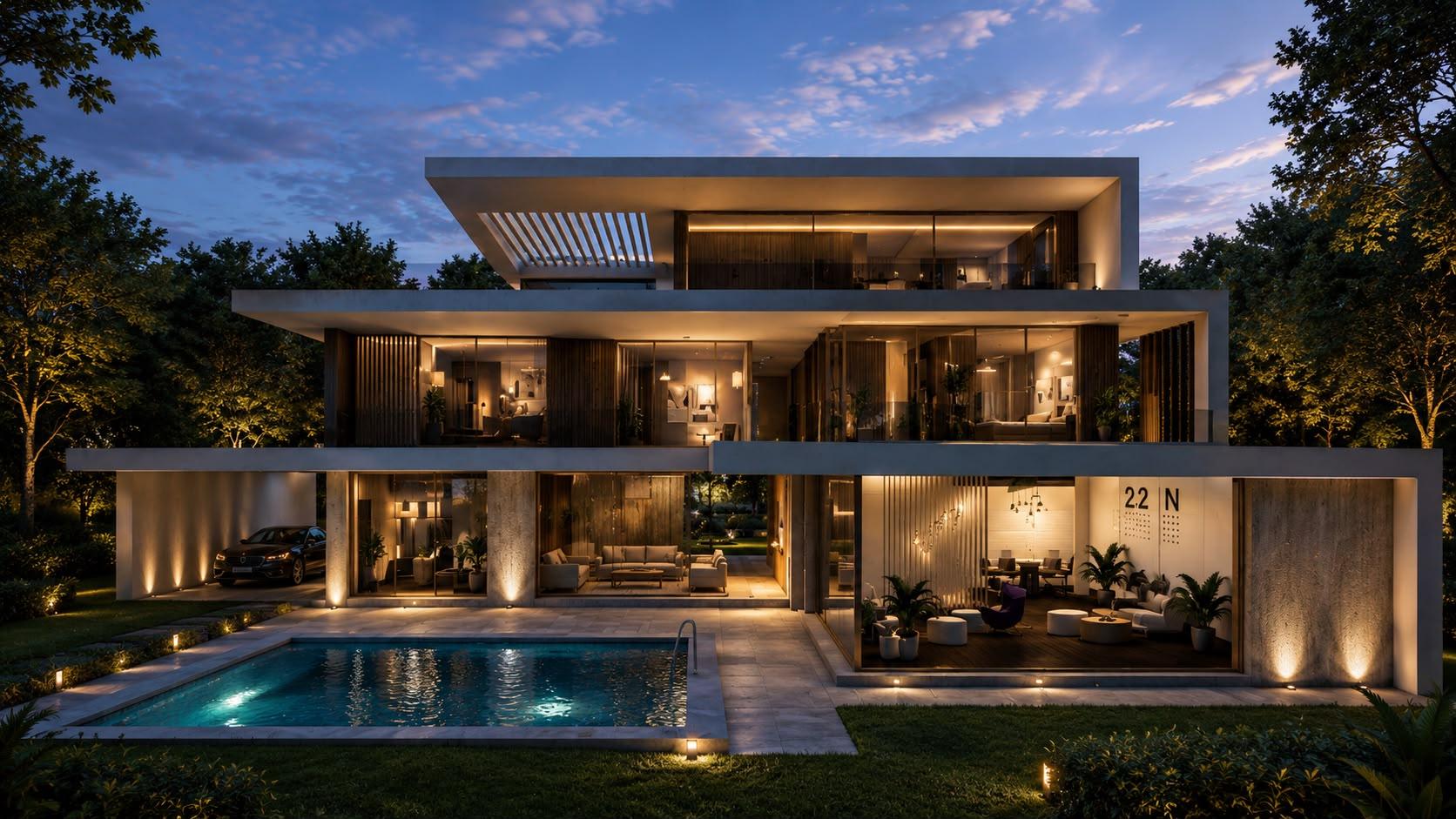 Architectural detail from a Golden Life Yapı residence