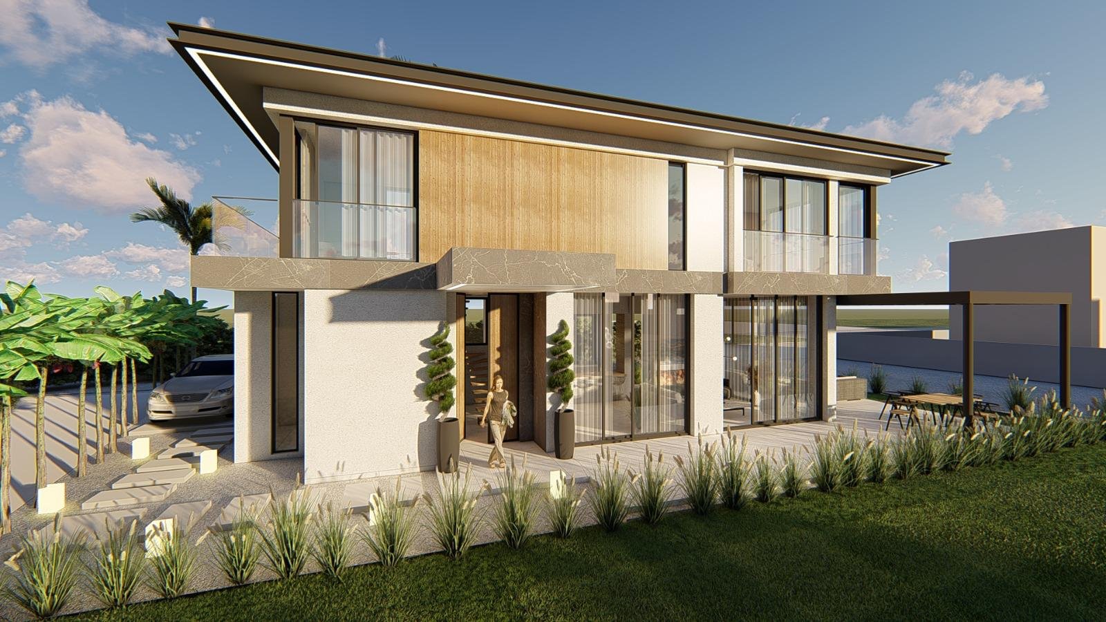 Golden Life Çeşme Reisdere architectural vision render 2